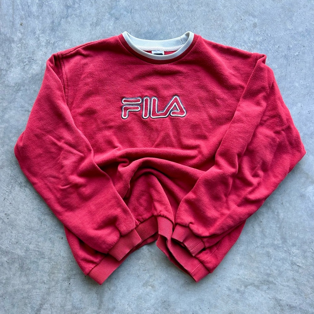 Boys Fila Crew Neck Sweatshirt
